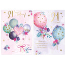 Poppyhill 12 Pack Cards C50 Birthday Age 21