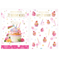 Poppyhill 12 Pack Cards C50 Birthday Age 21