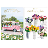 Poppyhill 12 Pack Cards Birthday Belated