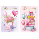 Poppyhill 12 Pack Cards C50 Birthday Age 70