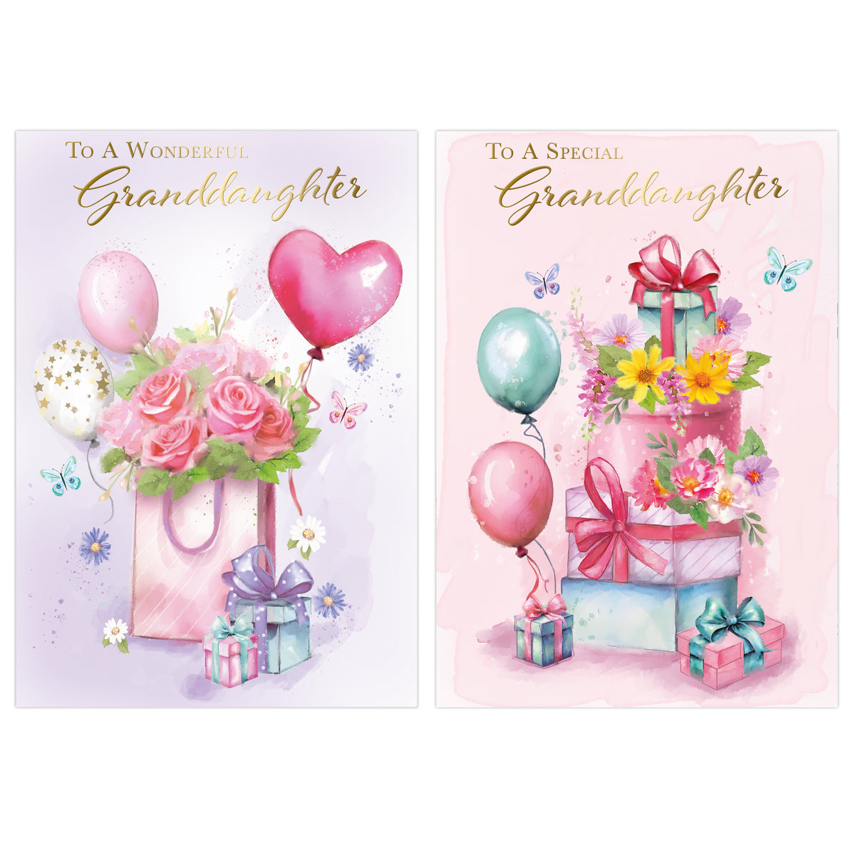 Poppyhill 12 Pack Cards Birthday Granddaughter