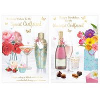 Poppyhill 12 Pack Cards C50 Birthday Girlfriend