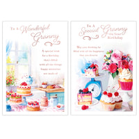 Poppyhill 12 Pack Cards Birthday Granny