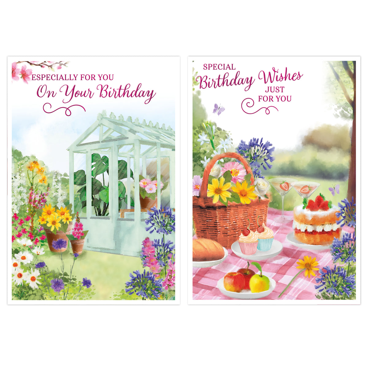 Poppyhill 12 Pack Cards C50 Birthday Open