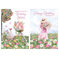 Poppyhill 12 Pack Cards C50 Birthday Open