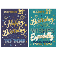 Poppyhill 12 Pack Cards C50 Birthday Age 21