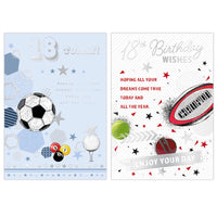 Poppyhill 12 Pack Cards C50 Birthday Age 18