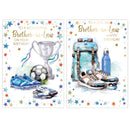 Poppyhill 12 Pack Cards Birthday Brother-In-Law
