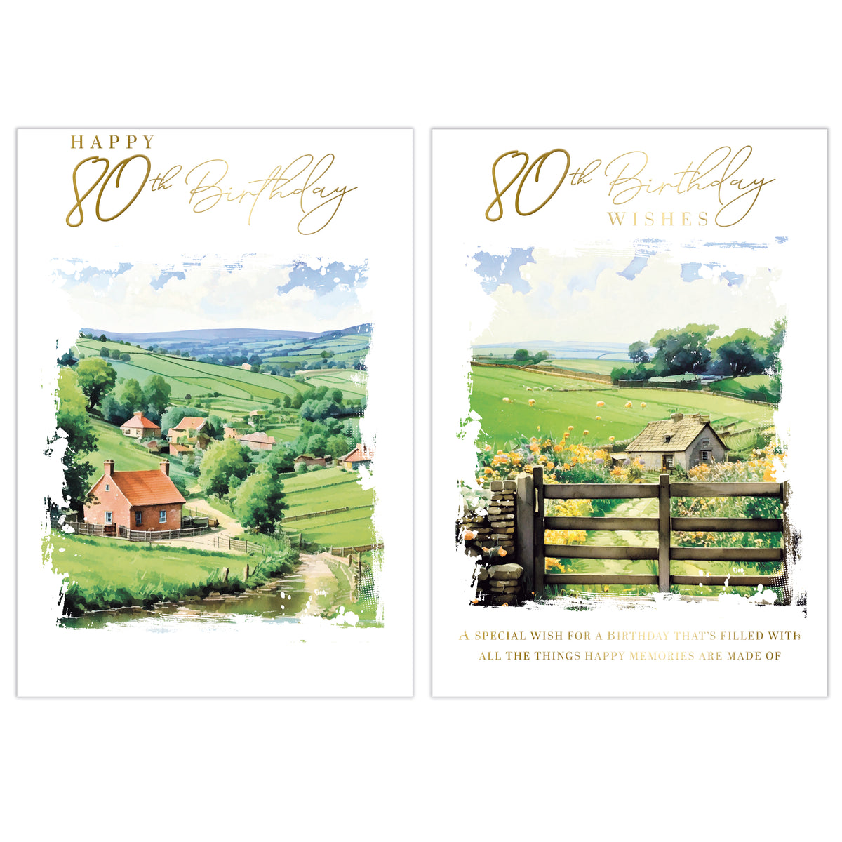 Poppyhill 12 Pack Cards C50 Birthday Age 80