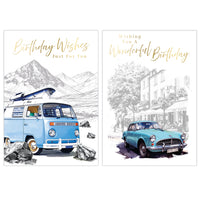 Poppyhill 12 Pack Cards C50 Birthday Open