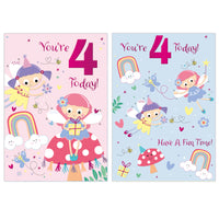 Poppyhill 12 Pack Cards C50 Birthday Age 4