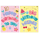 Poppyhill 12 Pack Cards C50 Birthday Age 10