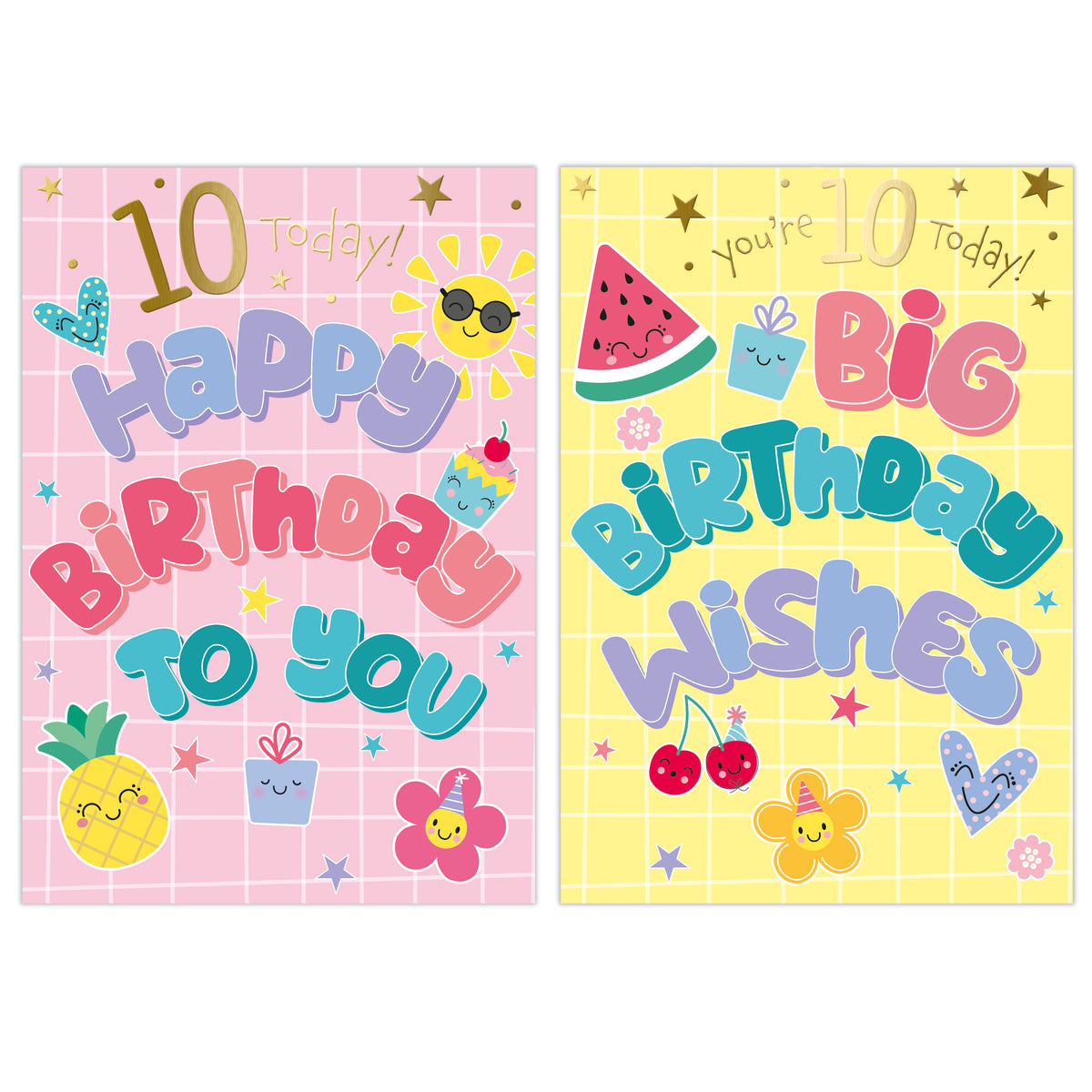 Poppyhill 12 Pack Cards C50 Birthday Age 10
