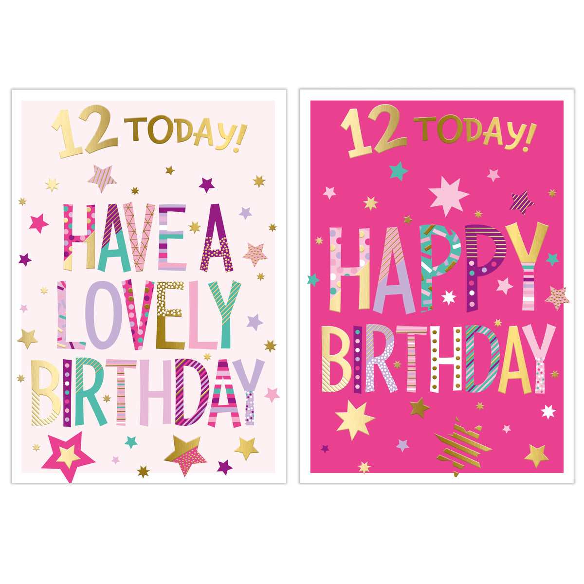 Poppyhill 12 Pack Cards C50 Birthday Age 12