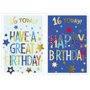 Poppyhill 12 Pack Cards C50 Birthday Age 16