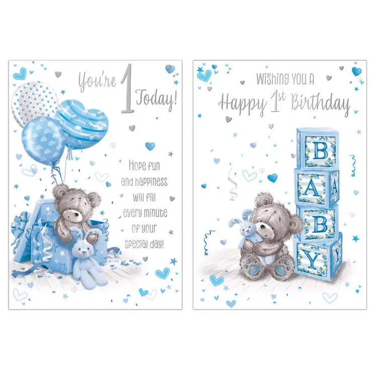 Poppyhill 12 Pack Cards C50 Birthday Age 1