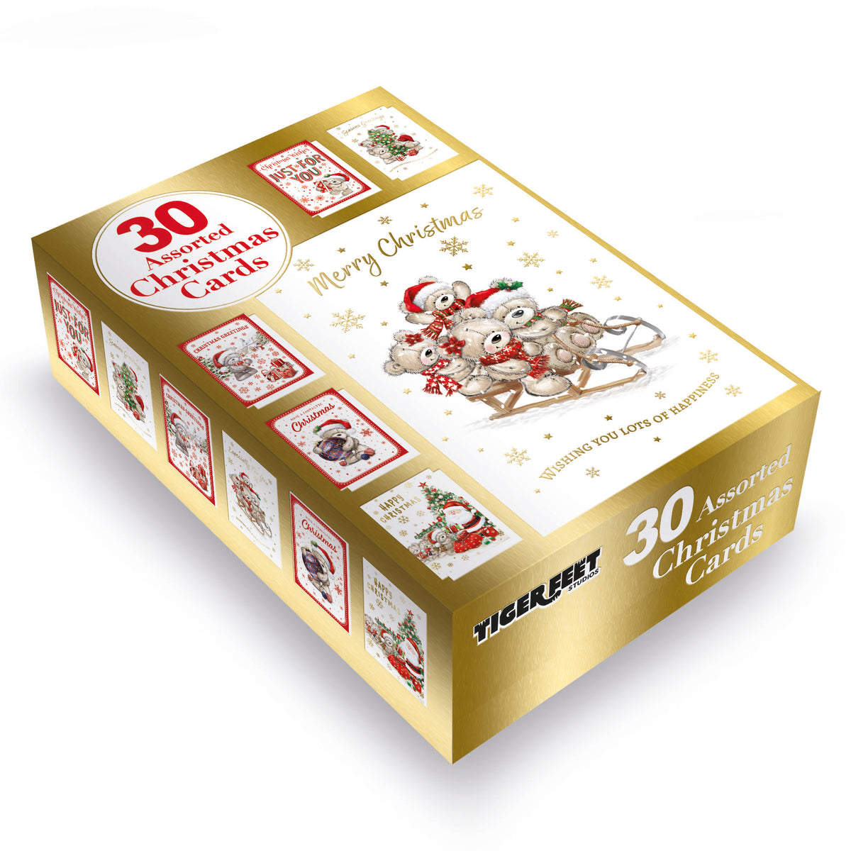 30pk Boxed Cards C45 Open - Tiger Feet Ireland