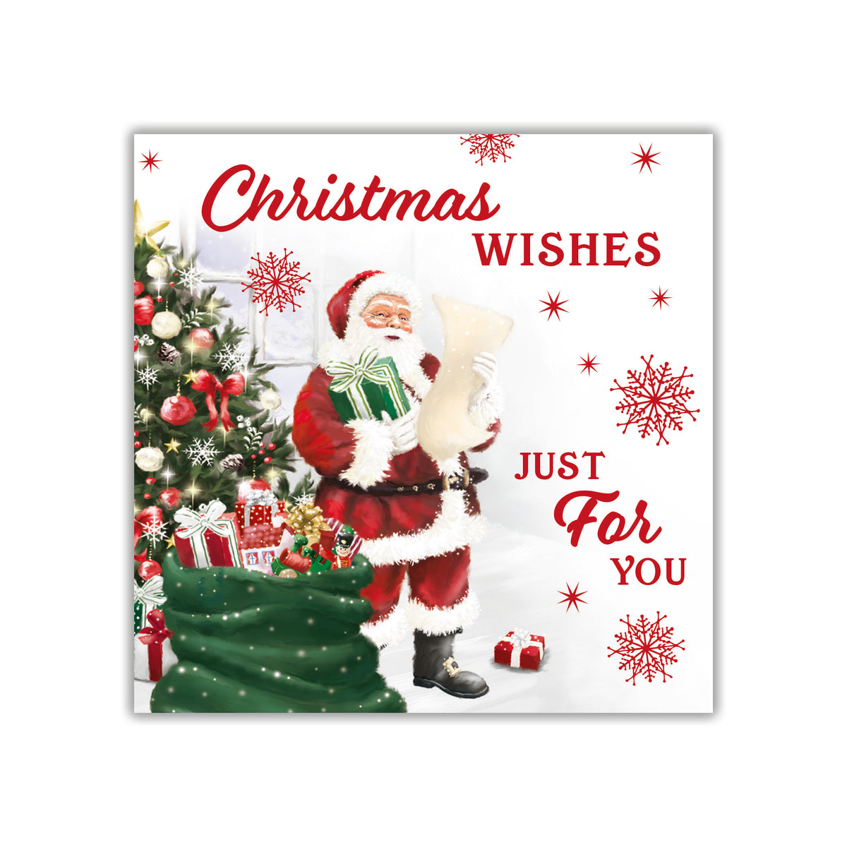 Tiger Feet Christmas Square Boxed Cards 40pk - Tiger Feet Ireland