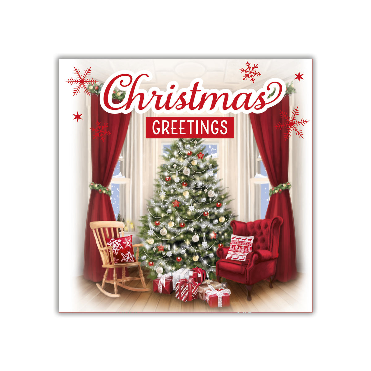 Tiger Feet Christmas Square Boxed Cards 40pk - Tiger Feet Ireland