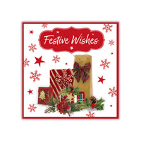 Tiger Feet Christmas Square Boxed Cards 40pk - Tiger Feet Ireland