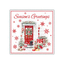 Tiger Feet Christmas Square Boxed Cards 40pk - Tiger Feet Ireland