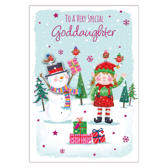 Prelude C50 Christmas Cards Goddaughter 6pk