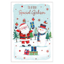 Prelude C50 Christmas Cards Godson 6pk - Tiger Feet Ireland