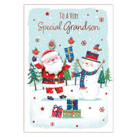Prelude C50 Christmas Cards Grandson 6pk - Tiger Feet Ireland