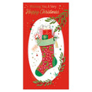 Prelude C55 Christmas Cards Open 6pk - Tiger Feet Ireland