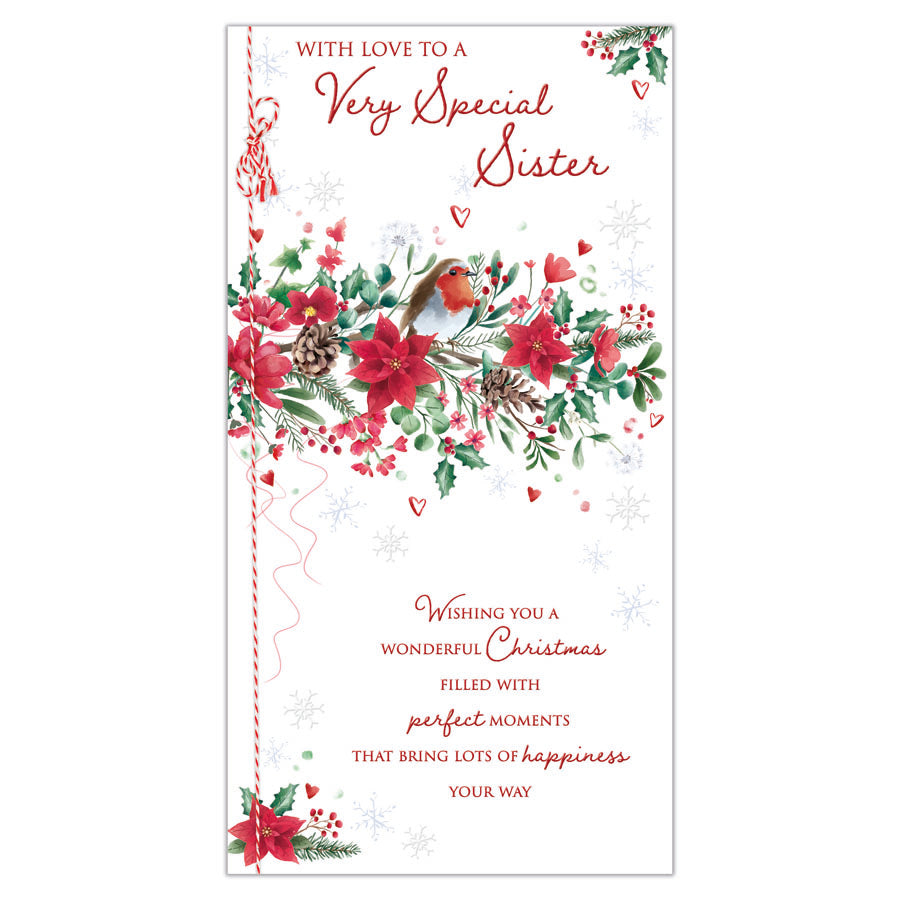Prelude C55 Christmas Cards Sister 6pk - Tiger Feet Ireland