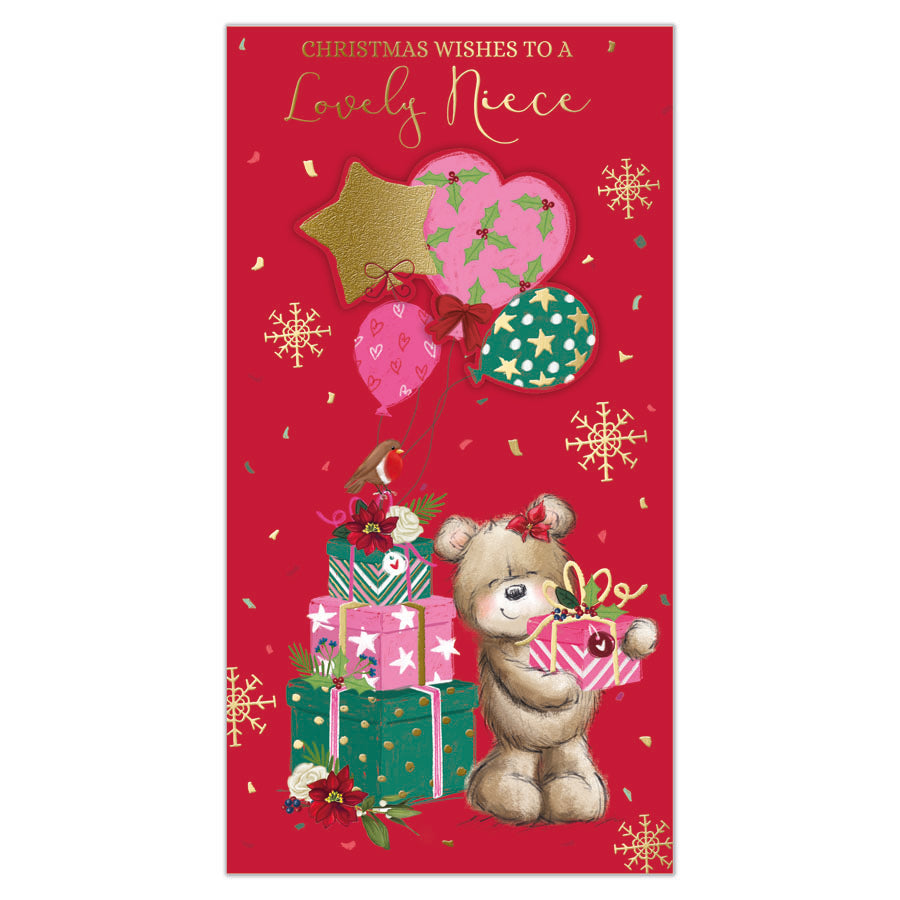 Prelude C55 Christmas Cards Niece 6pk - Tiger Feet Ireland