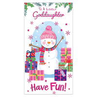 Prelude C55 Christmas Cards Goddaughter 6pk - Tiger Feet Ireland