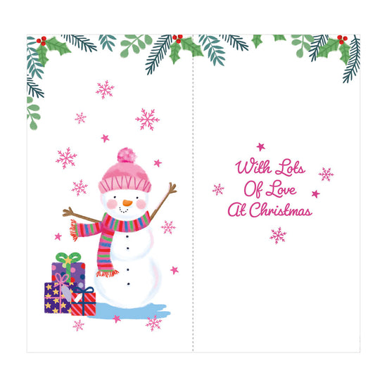 Prelude C55 Christmas Cards Goddaughter 6pk