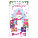 Prelude C55 Christmas Cards Granddaughter 6pk - Tiger Feet Ireland