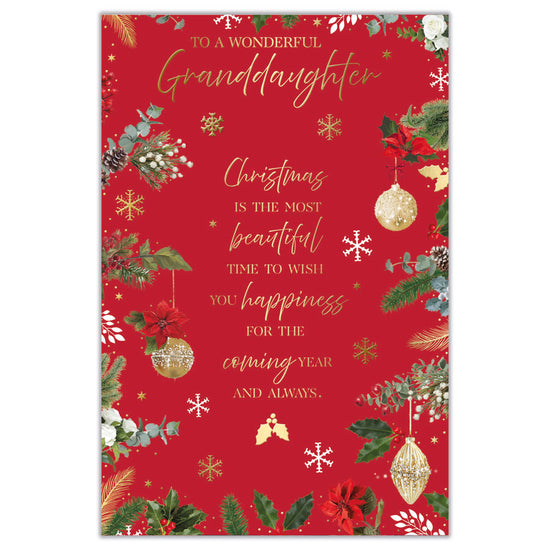 Prelude C75 Christmas Cards Granddaughter 6pk