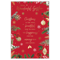Prelude C75 Christmas Cards Sister 6pk - Tiger Feet Ireland