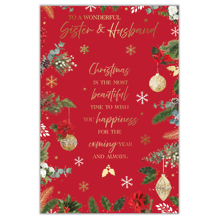 Prelude C75 Christmas Cards Sister & Husband 6pk - Tiger Feet Ireland