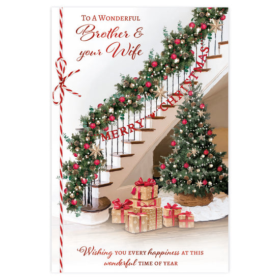 Prelude C75 Christmas Cards Brother & Wife 6pk