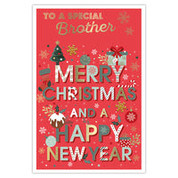 Prelude C75 Christmas Cards Brother 6pk - Tiger Feet Ireland