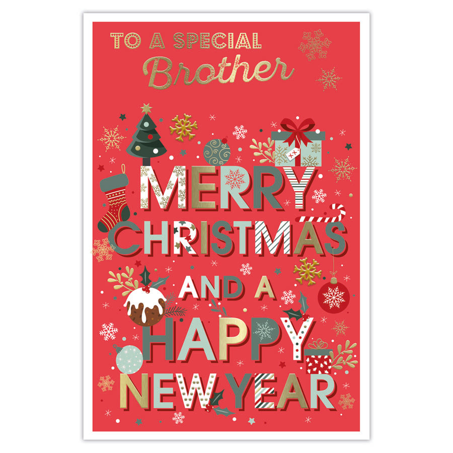 Prelude C75 Christmas Cards Brother 6pk - Tiger Feet Ireland