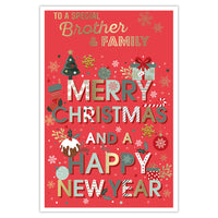 Prelude C75 Christmas Cards Brother & Family 6pk - Tiger Feet Ireland