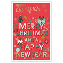 Prelude C75 Christmas Cards From All Of Us 6pk - Tiger Feet Ireland