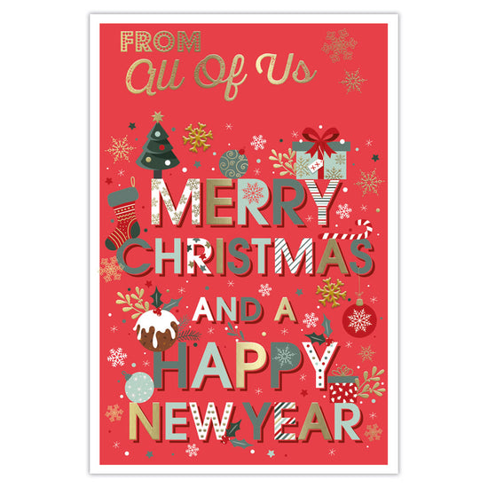 Prelude C75 Christmas Cards From All Of Us 6pk