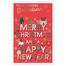 Prelude C75 Christmas Cards Grandson 6pk - Tiger Feet Ireland