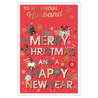Prelude C75 Christmas Cards Husband 6pk - Tiger Feet Ireland