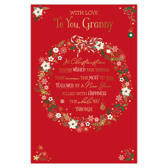 Prelude C75 Christmas Cards Granny 6pk