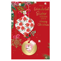 Prelude C75 Christmas Cards Sister 6pk - Tiger Feet Ireland