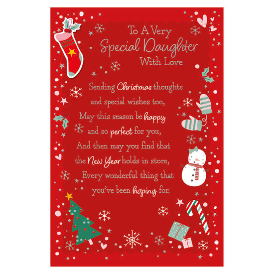 Prelude C75 Christmas Cards Daughter 6pk