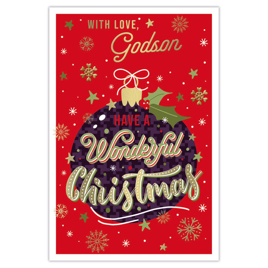Prelude C75 Christmas Cards Godson 6pk