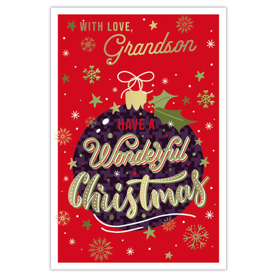 Prelude C75 Christmas Cards Grandson 6pk